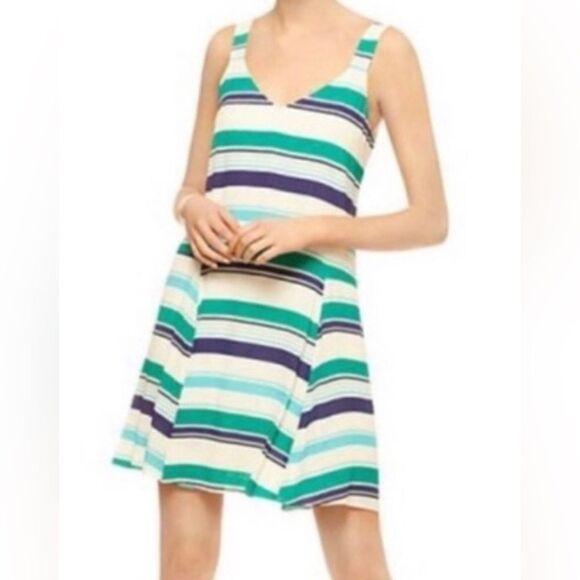 NWT Gorgeous Beachy Anthropologie Sanctuary Striped Dress Large - Picture 1 of 7
